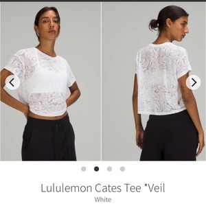 lululemon cates tee *veil sz 4